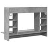vidaXL Wall-Mounted Desk Concrete Grey 105x48x75 cm Engineered Wood