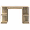 vidaXL Desk with Storage Sonoma oak 130 x 50.5 x 75 cm Engineered Wood