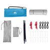 vidaXL Camping Tent Set Folding 2 pcs Blue Taffeta and Fabric