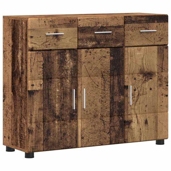 vidaXL Sideboard FLORIN Old Wood 88.5 x 30.5 x 73 cm Engineered Wood