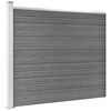 vidaXL Fence Panel Set WPC 872x146 cm Grey