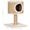 vidaXL Cat Tree with Condo and Scratching Post 52 cm Seagrass
