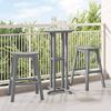vidaXL Garden Bar Set 3 pcs Light grey HDPE
