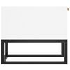 vidaXL Coffee Table White 80x40x35 cm Engineered Wood and Iron