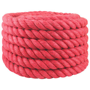 vidaXL Jute Rope 40 mm Red 100% Tossa jute