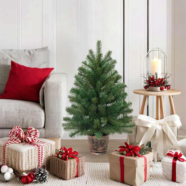 vidaXL Artificial Christmas Tree Green 95 cm PVC, PE and steel