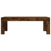vidaXL Coffee Table Smoked Oak 102x50x36 cm Engineered Wood
