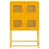 vidaXL Highboard Mustard Yellow 68x39x107 cm Steel