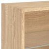 vidaXL 4 Piece TV Wall Units with LED Sonoma Oak Engineered Wood