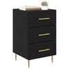 vidaXL Bedside Cabinet Black Oak 40 x 40 x 66 cm Engineered Wood
