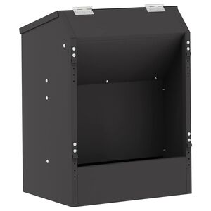 vidaXL Rabbit Feeder Black 33.5 x 25.5 x 45.5 cm 3 kg