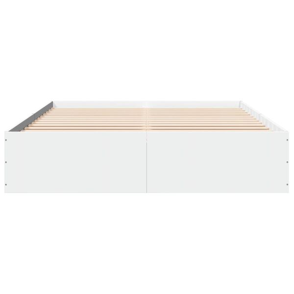 vidaXL Bed Frame without Mattress White 160x200 cm