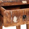 vidaXL End Table with Drawer Brown 40 x 32 x 46 cm Solid Reclaim Wood
