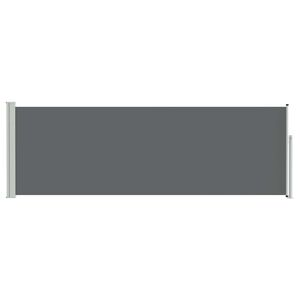 vidaXL Retractable Side Awning Anthracite 500 x 100 cm Polyester