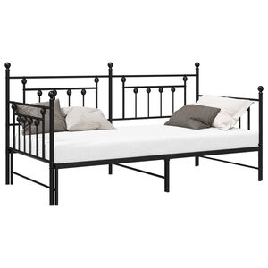 vidaXL Daybed Frame Black 107 x 203 cm Steel