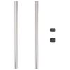 vidaXL Fence Post 2 pcs Silver 90 cm Powder-coated steel