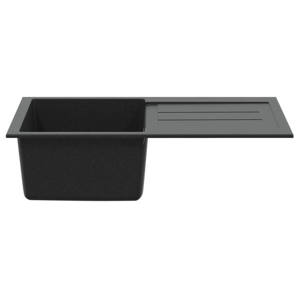 vidaXL Sink Black 780 x 500 mm 80% Quartz and 20% Resin