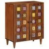 vidaXL Sideboard Walnut 60 x 33 x 75 cm Solid Mango Wood