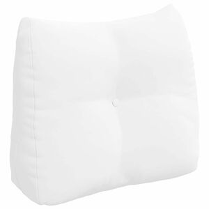 vidaXL Back Pillow White 60 x 24 x 50 cm Fabric