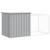 vidaXL Rabbit Cage Grey 200x91x100 cm Galvanised Steel