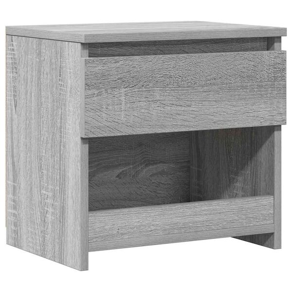 vidaXL Bedside Cabinet Grey Sonoma 40x30x39 cm Engineered Wood