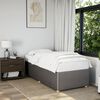 vidaXL Bed Frame without Mattress Taupe 90x190 cm Single Fabric
