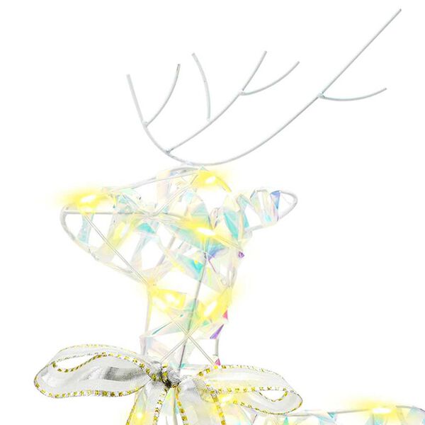 vidaXL LED Reindeers with 80 LEDs 4 pcs Multicoulur PET