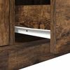 vidaXL TV Cabinet with LED Lights Smoked Oak 160.5x41x50 cm