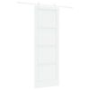 vidaXL Sliding Door White 83 x 232 cm Solid Pine Wood