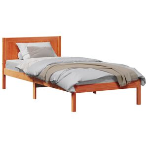vidaXL Bed Frame Brown 80 x 200 cm Solid Pine wood