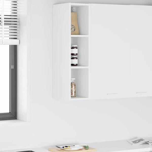 vidaXL Hanging Cabinet White 20 x 29.5 x 80 cm Engineered Wood