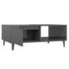 vidaXL Coffee Table High Gloss Grey 90x60x35 cm Engineered Wood