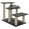 vidaXL Cat Tree with Sisal Scratching Posts Dark Grey 50.5 cm