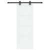 vidaXL Sliding Door ORKDAL White 73.5 x 198.5 cm Solid Pine Wood