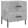 vidaXL Bedside Cabinets 2 pcs Concrete Grey 40x35x47.5 cm Engineered Wood