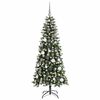 vidaXL Artificial Christmas Tree with 150 LEDs with Stand Green 150 cm