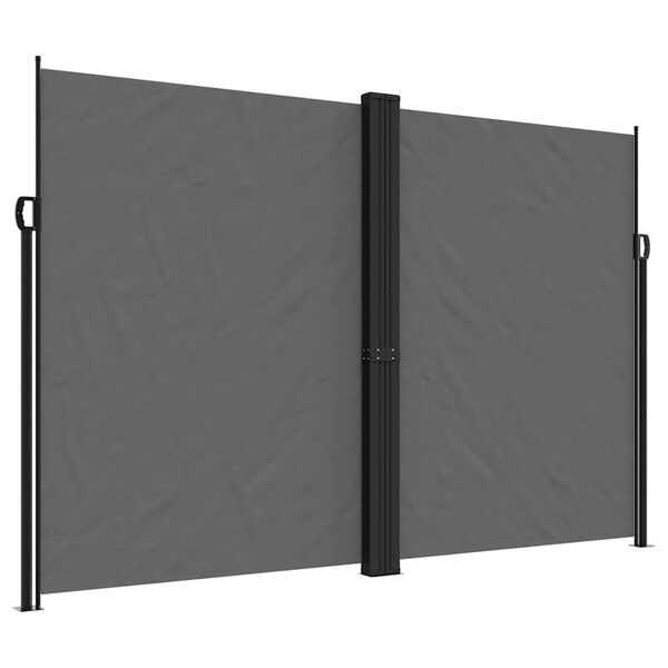 vidaXL Retractable Side Awning Anthracite 220x1000 cm