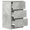 vidaXL Bedside Cabinets with 3 Drawers 2 pcs Concrete Grey 39x35x65 cm