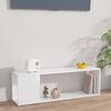 vidaXL TV Cabinet High Gloss White 100x24x32 cm Engineered Wood