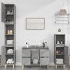 vidaXL 2 Piece Bathroom Furniture Set Concrete Grey Engineered Wood