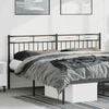 vidaXL Metal Replace Headboard Black 180 cm