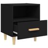 vidaXL Bedside Cabinets 2 pcs Black 40x35x47 cm