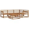 vidaXL Outdoor Sofa Set 5 pcs Natural Solid Acacia Wood