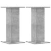 vidaXL Plant Stands 2 pcs Concrete Grey 30x30x60 cm Engineered Wood