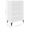 vidaXL Sideboard White 57x35x90 cm Engineered Wood