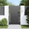 vidaXL Garden Gate Black 105 x 200 cm Powder-coated steel