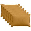 vidaXL Cushion Cover 6 pcs HOUTEN Yellow 30 x 50 cm Corduroy