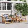 vidaXL Garden Furniture 2 pcs Black and White 67 x 78 x 73 cm