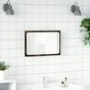 vidaXL LED Bathroom Mirror Sonoma Oak 60x8.5x38 cm Engineered Wood