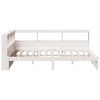 vidaXL Bookcase Bed without Mattress White 120x200 cm Solid Wood Pine